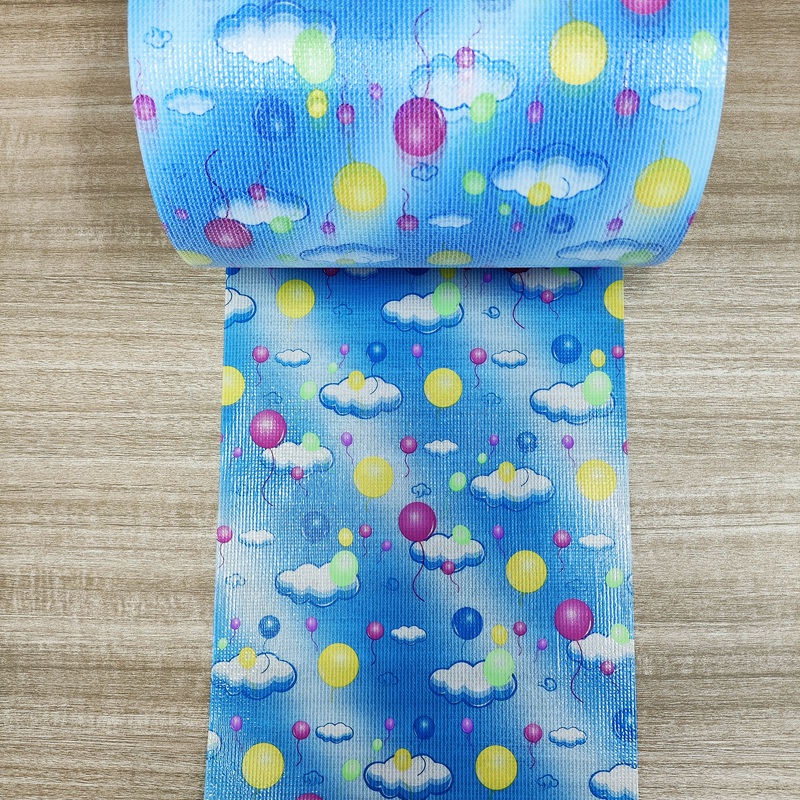 Customize Pattern Diaper Knitted Frontal Tape with Printing