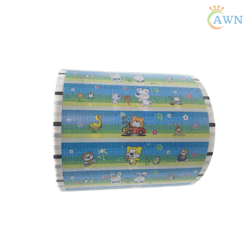 Customize Printed Knitted Front Tape For Making Baby Diapers Hook And Loop