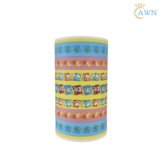 Hot Sale Color Printed Baby Diaper PP Frontal Tape Raw Material for Baby Diaper